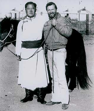 Photo of Padre and Mongol Champion
following their race.